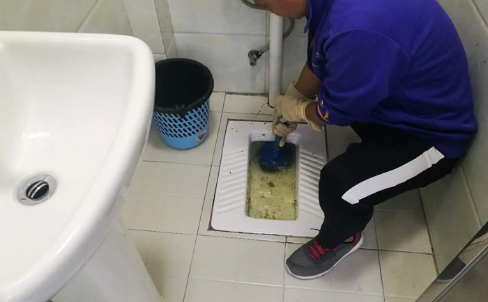 五桂山街道疏通蹲坑